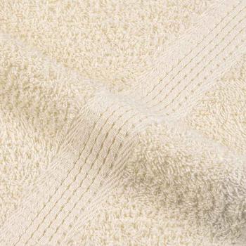 6-tlg. Handtuch-Set Creme 360 g/m² 100% Baumwolle