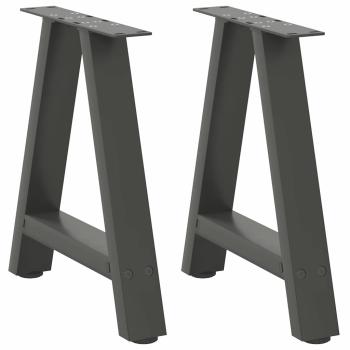 ARDEBO.de - Couchtischbeine A-Form 2 Stk. Anthrazit 50x(42-43) cm Stahl