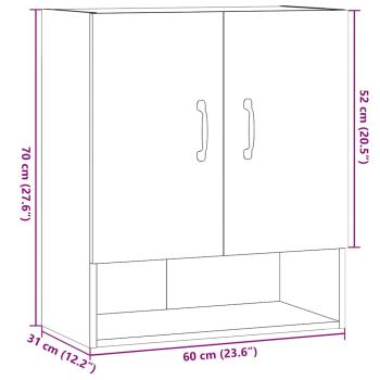 Wandschrank Altholz-Optik 60x31x70 cm Holzwerkstoff
