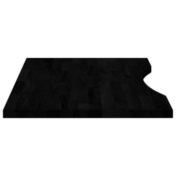 ARDEBO.de - Schreibtischplatte Dunkelbraun 80x60x2,5 cm Massivholz Eiche