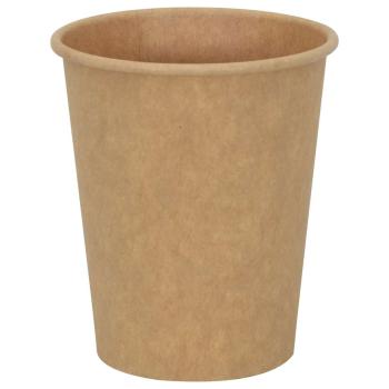 ARDEBO.de - Pappbecher 1000 Stk. 8oz 200ml Braun
