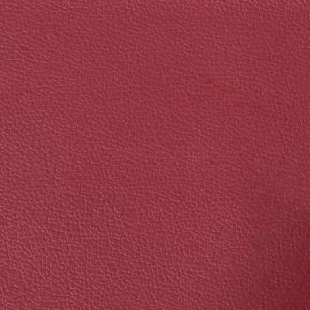 Sessel mit Hocker Weinrot 60 cm Kunstleder