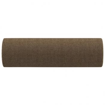 Zierkissen 2 Stk. Braun Ø15x50 cm Stoff