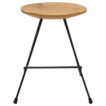 Hocker 2 Stk. Teak Massivholz