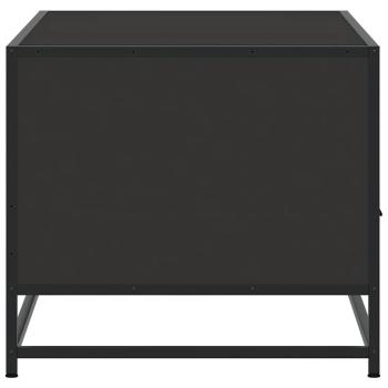 Couchtisch Schwarz 100x50x45 cm Holzwerkstoff und Metall