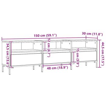 TV-Schrank Artisan-Eiche 150x30x44,5 cm Holzwerkstoff