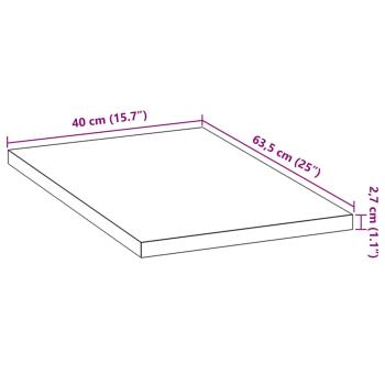 Küchenarbeitsplatte 40x63,5x2,7 cm Massivholz Eiche Rechteckig
