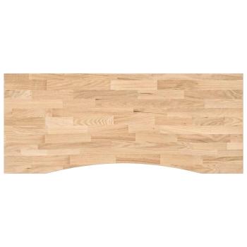 Schreibtischplatte Unbehandelt 120x50x2,5 cm Massivholz Eiche