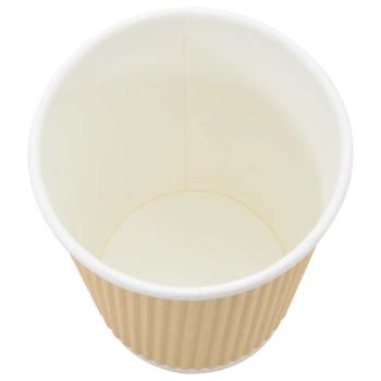 Pappbecher 500 Stk. 8oz 200ml Braun