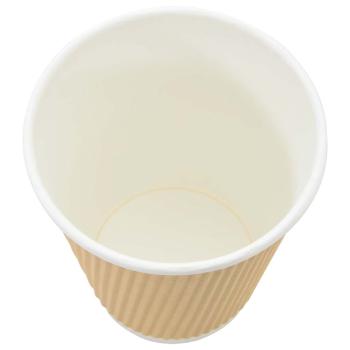 Pappbecher 500 Stk. 12oz 300ml Braun