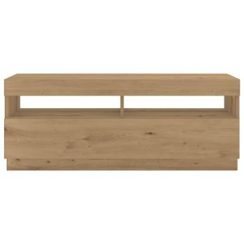 TV-Schrank mit LED-Leuchten Artisan-Eiche 300x35x40 cm