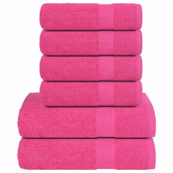 ARDEBO.de - 12-tlg. Handtuch-Set Rosa 360 g/m² 100% Baumwolle
