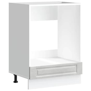 ARDEBO.de - Herdumbauschrank Porto Betongrau Holzwerkstoff