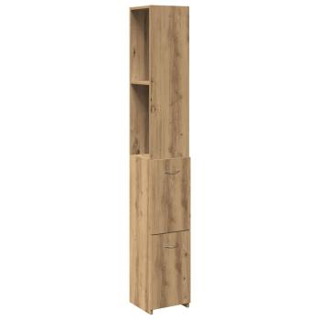 ARDEBO.de - Badschrank Artisan-Eiche 25x25x170 cm Holzwerkstoff