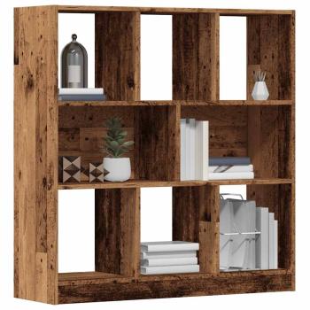 ARDEBO.de - Bücherregal Altholz-Optik 97,5x29,5x100 cm Holzwerkstoff