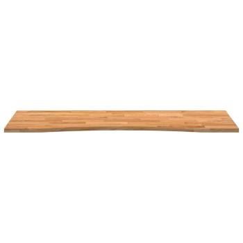 Schreibtischplatte Hellbraun 140x50x2,5 cm Massivholz Eiche