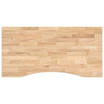 ARDEBO.de - Schreibtischplatte Unbehandelt 100x50x2,5 cm Massivholz Eiche
