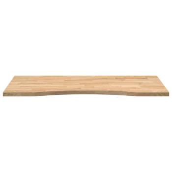 Schreibtischplatte Unbehandelt 100x50x2,5 cm Massivholz Eiche