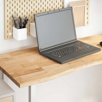 ARDEBO.de - Schreibtischplatte Unbehandelt 140x60x2,5 cm Massivholz Eiche