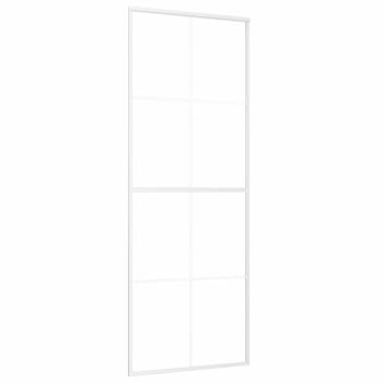 Schiebetür ESG-Glas und Aluminium 76x205 cm Schwarz