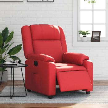 ARDEBO.de - Relaxsessel Elektrisch Rot Kunstleder