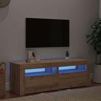 ARDEBO.de - TV-Schrank mit LED Artisan-Eiche 120x35x40 cm Holzwerkstoff
