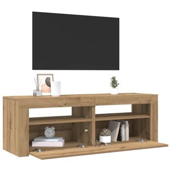 TV-Schrank mit LED Artisan-Eiche 120x35x40 cm Holzwerkstoff