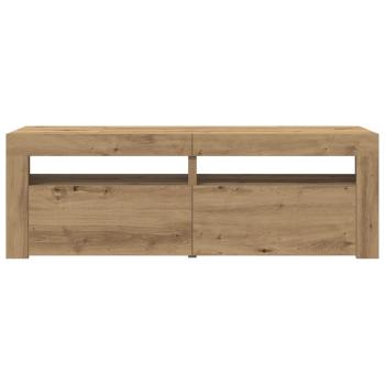 TV-Schrank mit LED Artisan-Eiche 120x35x40 cm Holzwerkstoff