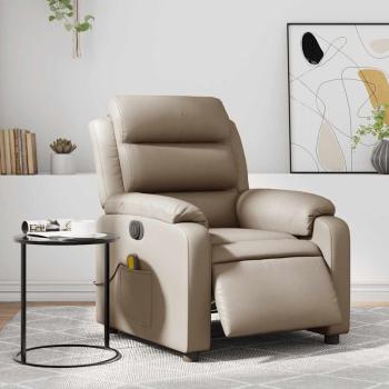 ARDEBO.de - Massagesessel Elektrisch Cappuccino-Braun Kunstleder