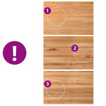 Tischplatte Hellbraun 180x120x4,2cm Massivholz Eiche Rechteckig