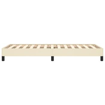 Bettgestell Creme 90x190 cm Kunstleder