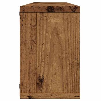 Würfel-Wandregale 6 Stk. Altholz-Optik 60x15x23 Holzwerkstoff