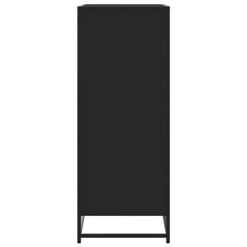 Schuhschrank Schwarz 75x38x97,5 cm Holzwerkstoff Metall