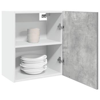 ARDEBO.de - Hängeschrank Betongrau 50x31x60 cm Holzwerkstoff
