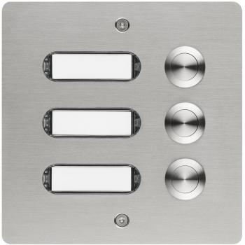 ARDEBO.de Grothe ETA 503 V2A AP Etagenplatte, 3 WE, 130 x 130 x 19 mm (55503)