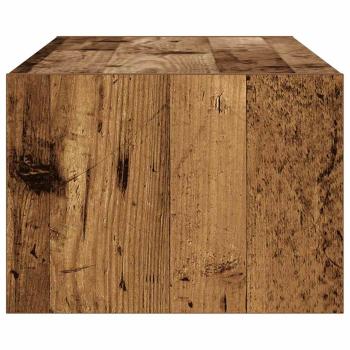 TV-Schrank mit LED-Leuchten Altholz-Optik 100x35,5x25 cm