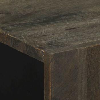 3-tlg. Sideboards Schwarz 60x33x75 cm Massivholz Mango