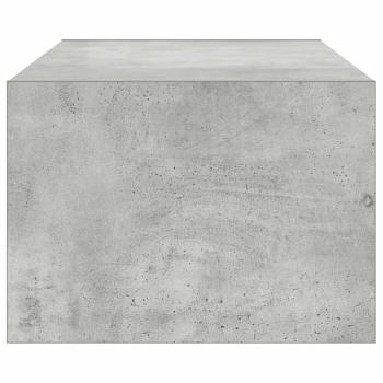 TV-Schrank mit LED-Leuchten Betongrau 100x35,5x25 cm