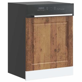 ARDEBO.de - Geschirrspülerblende Porto Altholz-Optik 60x1,5x67 cm