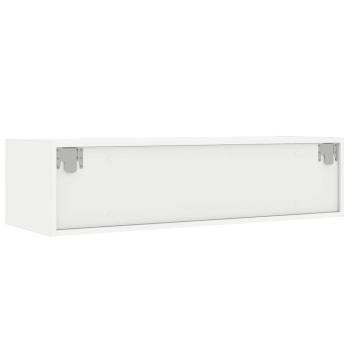 TV-Schrank mit LED-Leuchten Weiß 100x35,5x25 cm