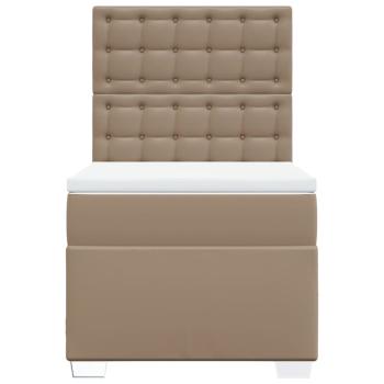 Boxspringbett Matratze Cappuccino-Braun 100x200cm Kunstleder