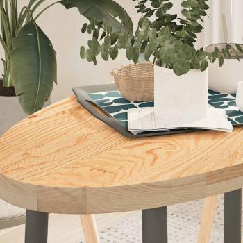 ARDEBO.de - Tischplatte 100x50x4 cm Massivholz Eiche Oval