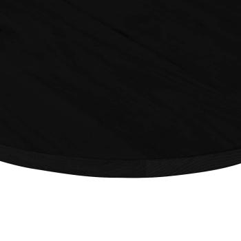 Tischplatte Dunkelbraun 100x50x2 cm Massivholz Eiche Oval