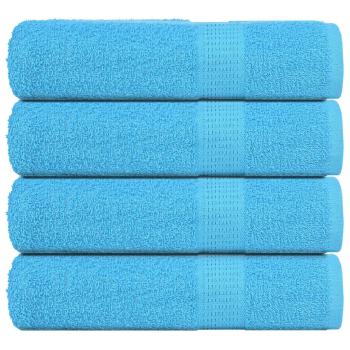 ARDEBO.de - Handtücher 4 Stk. Türkis 50x100 cm 360 g/m² 100% Baumwolle