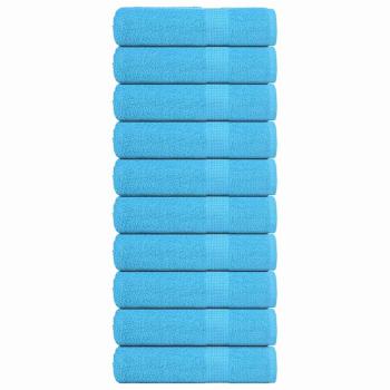 ARDEBO.de - Badetücher 10 Stk. Türkis 100x150 cm 360 g/m² 100% Baumwolle