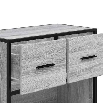 Nachttisch Grau Sonoma 60x31x60 cm Holzwerkstoff und Metall