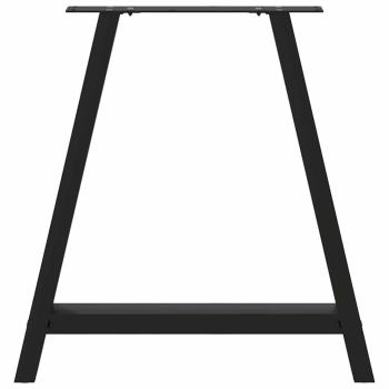 Couchtischbeine A-Form 2 Stk. Schwarz 70x(72-73) cm Stahl