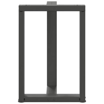 Esstischbeine T-Form 2 Stk. Anthrazit 60x35x(72-73) cm Stahl