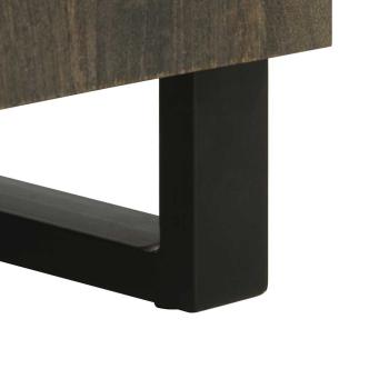 Sideboard Schwarz 60x33x75 cm Massivholz Mango