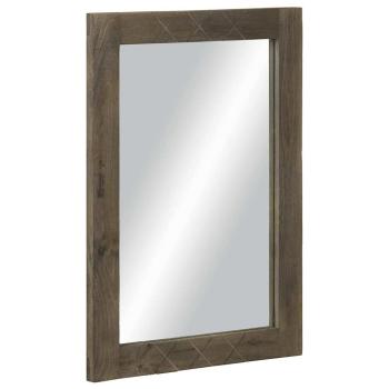 ARDEBO.de - Badspiegel Grau 50x3x70 cm Massivholz Mango